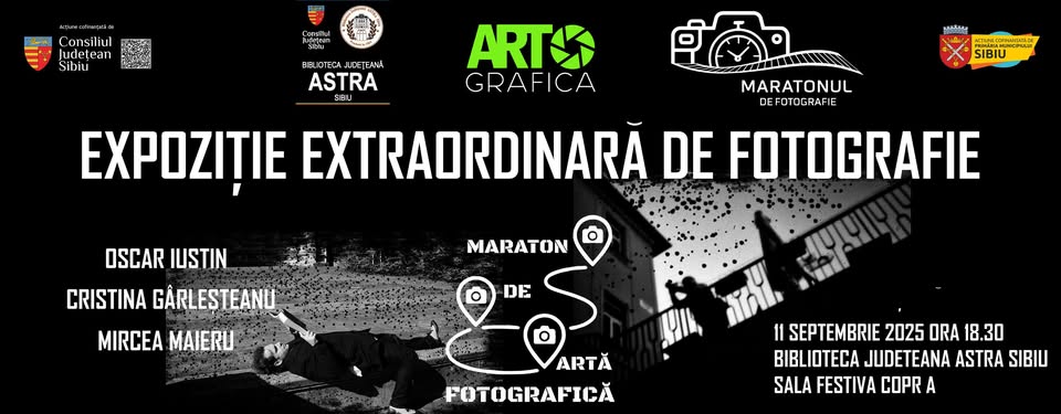 Expoziție extraordinară de fotografie – Cristina Gârleșteanu, Miecea Maieru, Oscar Iustin